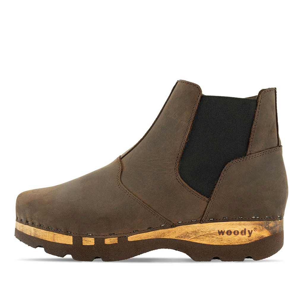 Bernard – Men's Chelsea Boots with Wooden Sole