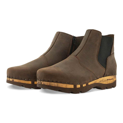 Bernard – Men's Chelsea Boots with Wooden Sole