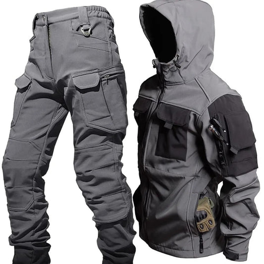 Duncan – Men's Tactical Hooded Jacket and Cargo Pants Set