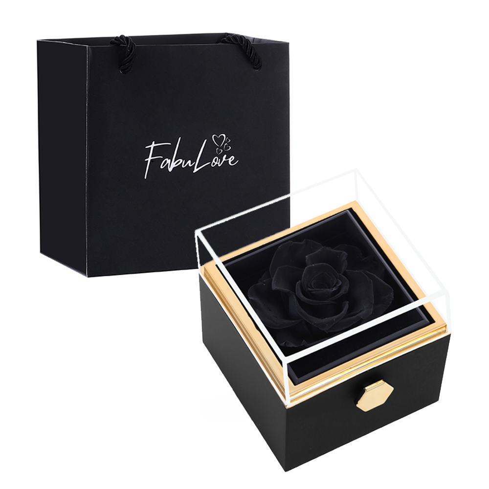 Kelly – Women's Eternal Rose Box with Hidden Necklace