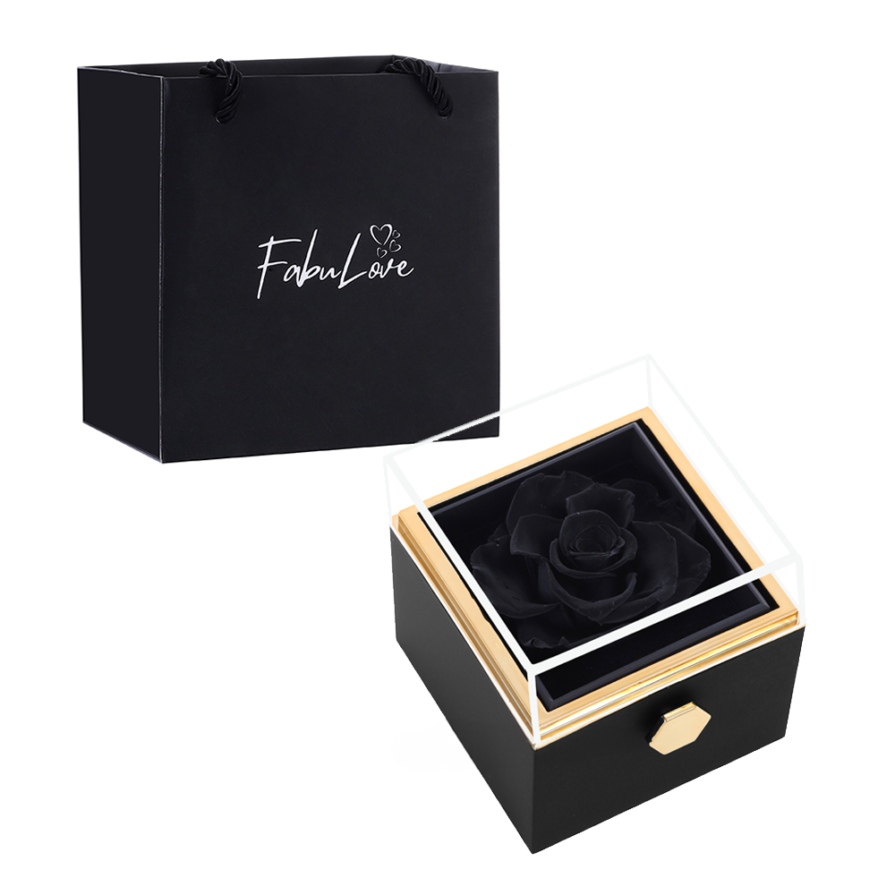 Kelly – Women's Eternal Rose Box with Hidden Necklace