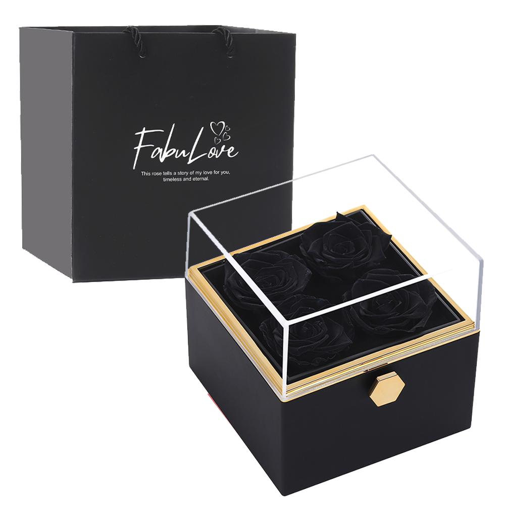 Kelly – Women's Eternal Rose Box with Hidden Necklace