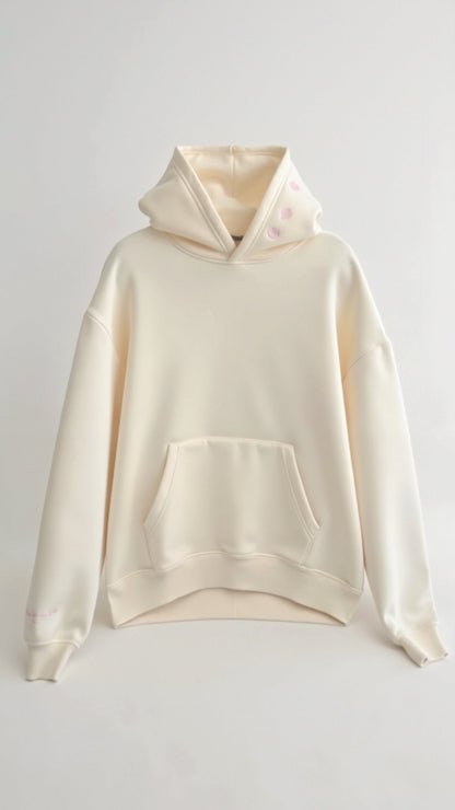 Women's Embroidered Tropical Hoodie – Casual Oversized Pullover for Everyday Style