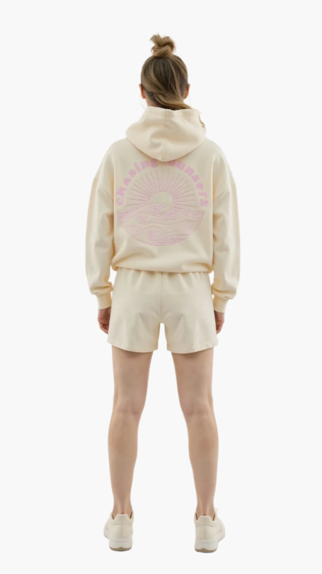 Women's Embroidered Tropical Hoodie – Casual Oversized Pullover for Everyday Style