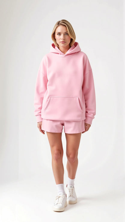 Women's Embroidered Tropical Hoodie – Casual Oversized Pullover for Everyday Style