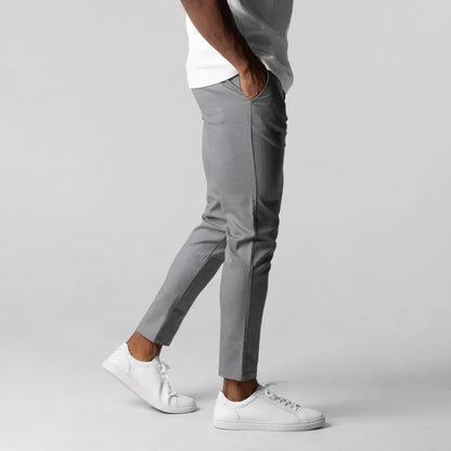 Men's Slim-Fit Chino Pants – Modern Stretch Style for Work or Casual