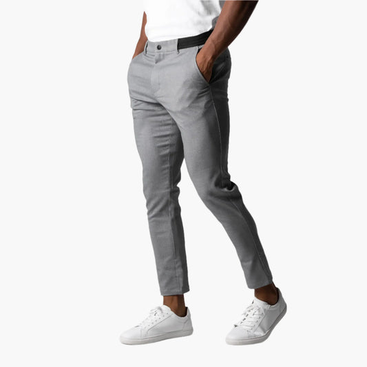 Men's Slim-Fit Chino Pants – Modern Stretch Style for Work or Casual