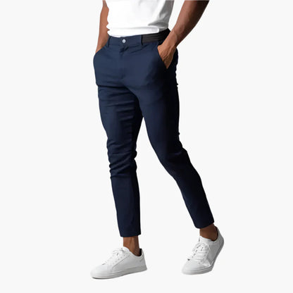 Men's Slim-Fit Chino Pants – Modern Stretch Style for Work or Casual