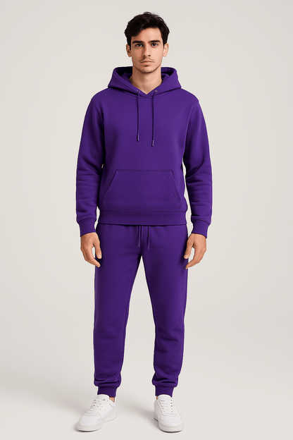 Men's Hoodie and Jogger Sweatpants Set, Casual Relaxed Fit, Everyday Comfort Loungewear