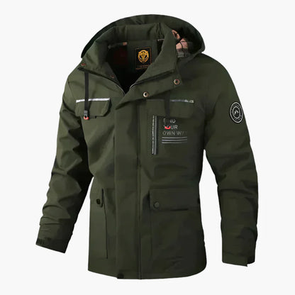 Men's Winter Outdoor Waterproof Parka Jacket with Removable Hood – All-Weather Adventure Style