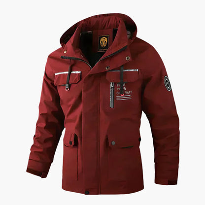 Men's Winter Outdoor Waterproof Parka Jacket with Removable Hood – All-Weather Adventure Style
