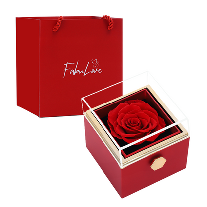 Kelly – Women's Eternal Rose Box with Hidden Necklace