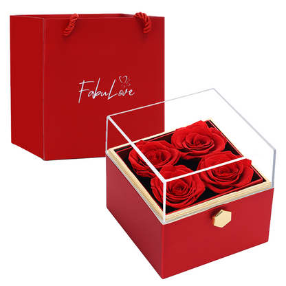 Kelly – Women's Eternal Rose Box with Hidden Necklace