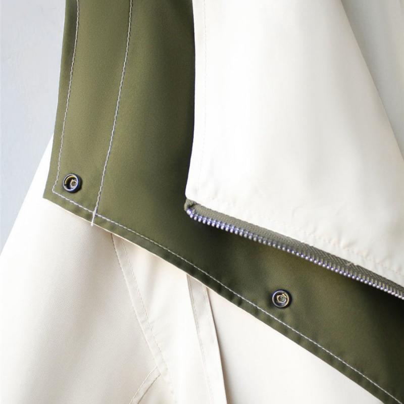 Women's Oversized Casual Layered Windbreaker Jacket