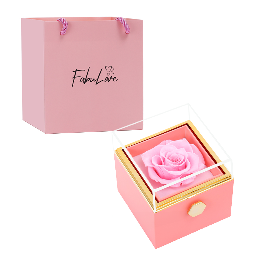 Kelly – Women's Eternal Rose Box with Hidden Necklace