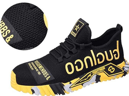 Men's Lightweight Safety Work Sneakers with Steel Toe – Athletic Comfort & Slip-Resistant Protection