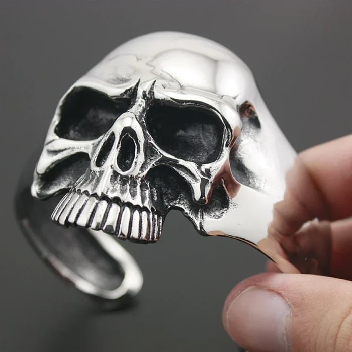 Ronald – Bold Skull Bracelet Metal