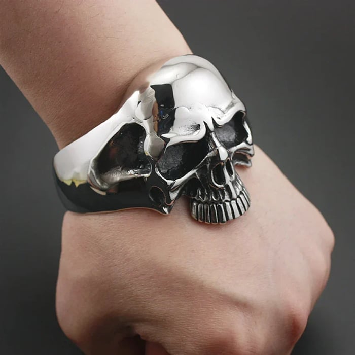 Ronald – Bold Skull Bracelet Metal