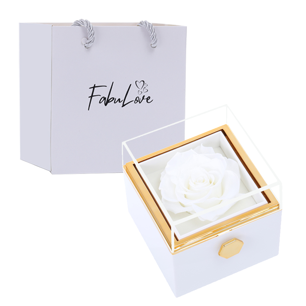 Kelly – Women's Eternal Rose Box with Hidden Necklace