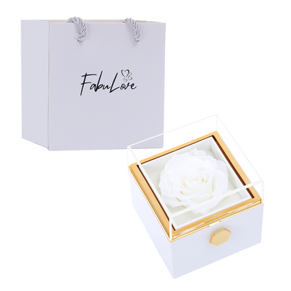 Kelly – Women's Eternal Rose Box with Hidden Necklace