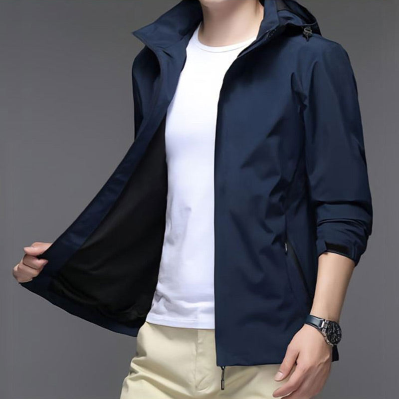 Donald – Men's Lightweight Jacket with Hood and Full Zipper