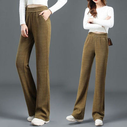 Linda – Versatile Wide-Leg Pants with Elastic Waistband