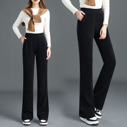 Linda – Versatile Wide-Leg Pants with Elastic Waistband