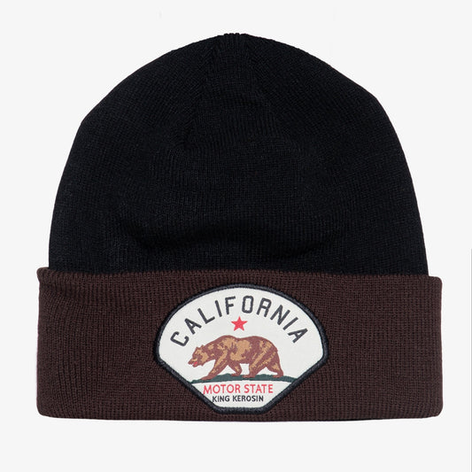 Ruby – Unisex Knit Beanie with California Motor State Patch