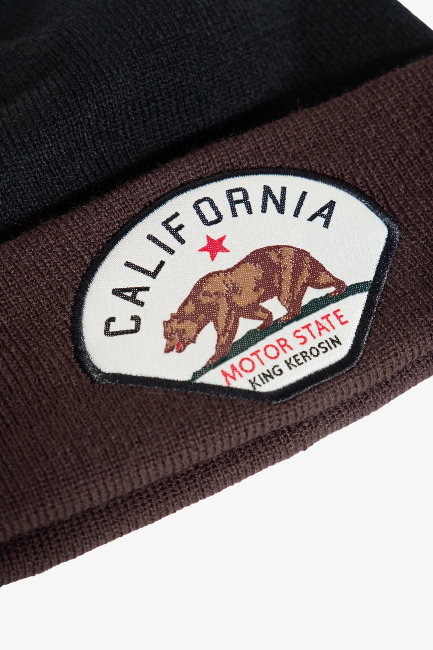 Ruby – Unisex Knit Beanie with California Motor State Patch