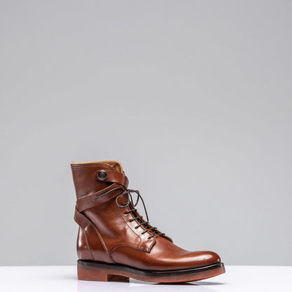 Anne – Women's Vegan Leather Boots in Cognac