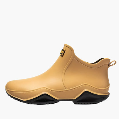 Women's Modern Outdoor Waterproof Rubber Ankle Boots - Stylish Functional Rain Shoes