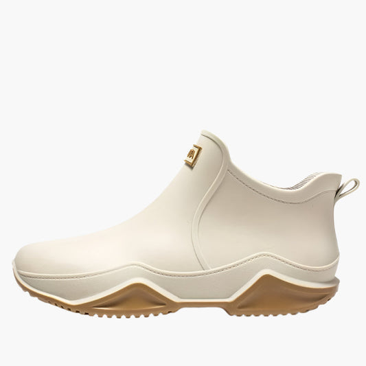 Women's Modern Outdoor Waterproof Rubber Ankle Boots - Stylish Functional Rain Shoes