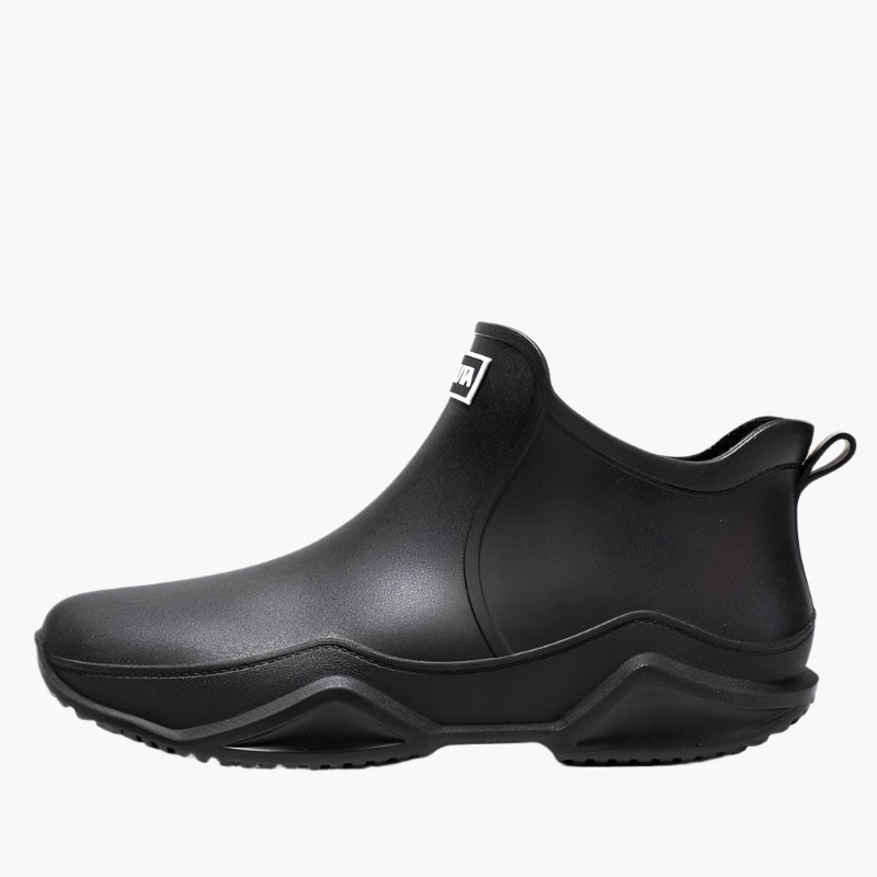 Women's Modern Outdoor Waterproof Rubber Ankle Boots - Stylish Functional Rain Shoes