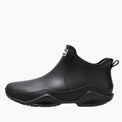 Women's Modern Outdoor Waterproof Rubber Ankle Boots - Stylish Functional Rain Shoes