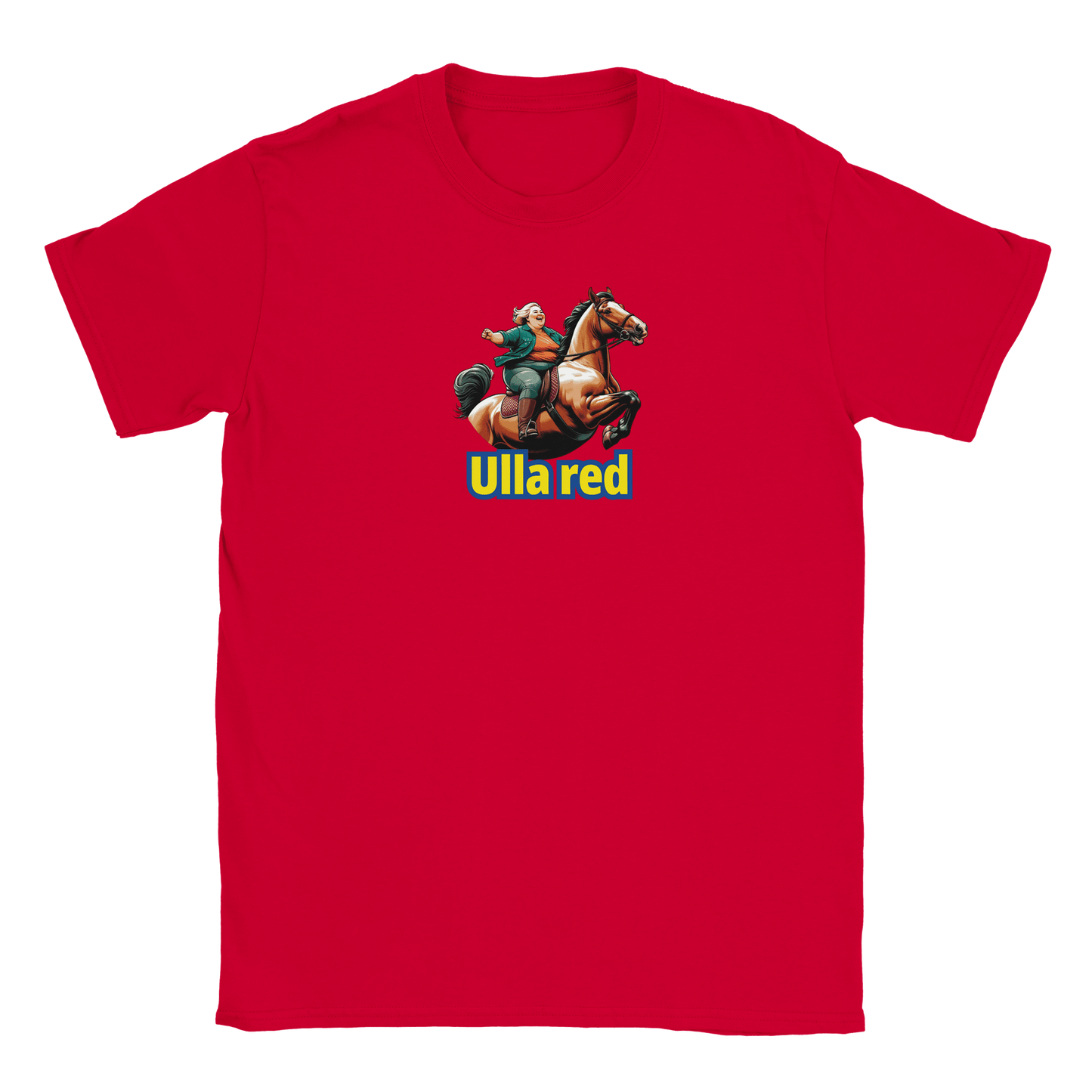 Joan – Unisex Ulla Red Print T-Shirt