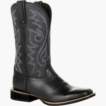 Men's Western Cowboy Boots – Classic Mid-Calf Slip-On for Ranch and Everyday Wear