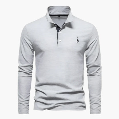 Men's Classic Long Sleeve Polo Shirt – Versatile Style for Casual and Formal Occasions