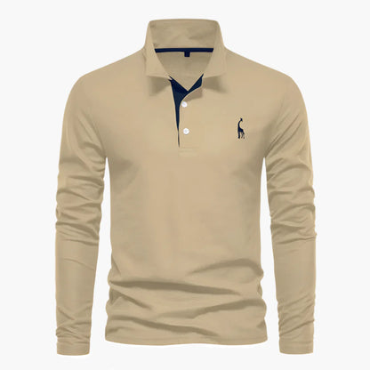 Men's Classic Long Sleeve Polo Shirt – Versatile Style for Casual and Formal Occasions