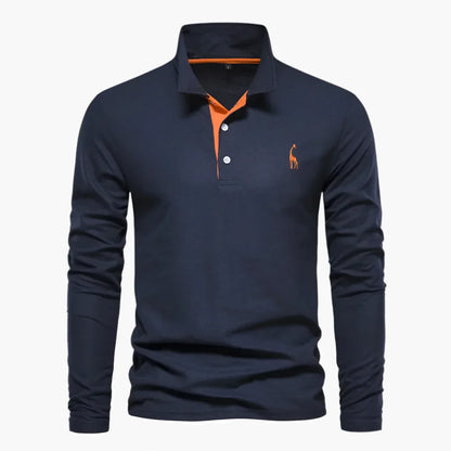 Men's Classic Long Sleeve Polo Shirt – Versatile Style for Casual and Formal Occasions