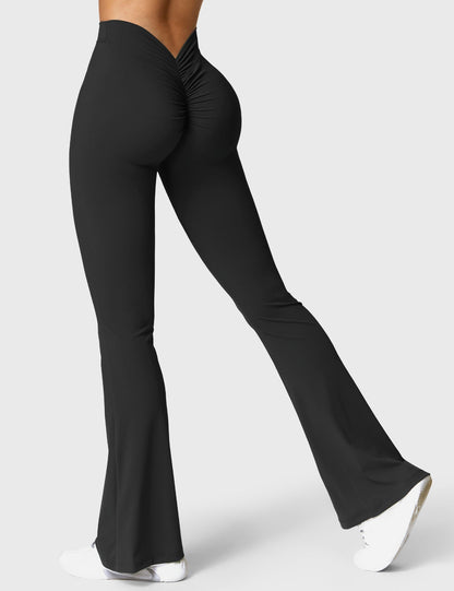 Sandra – Women's Flared Leggings with V-Back