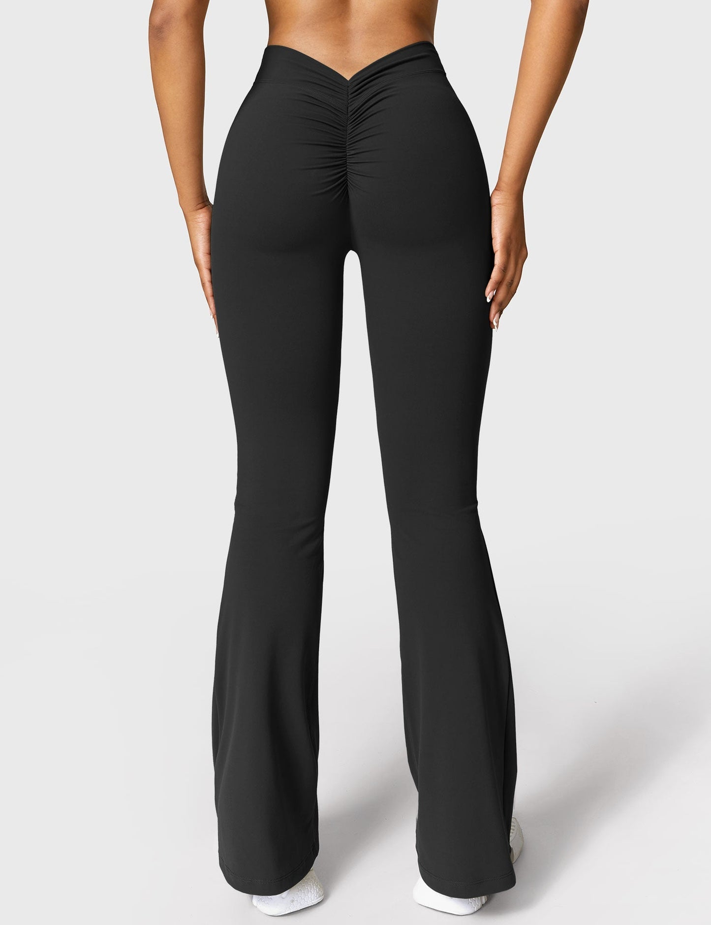 Sandra – Women's Flared Leggings with V-Back