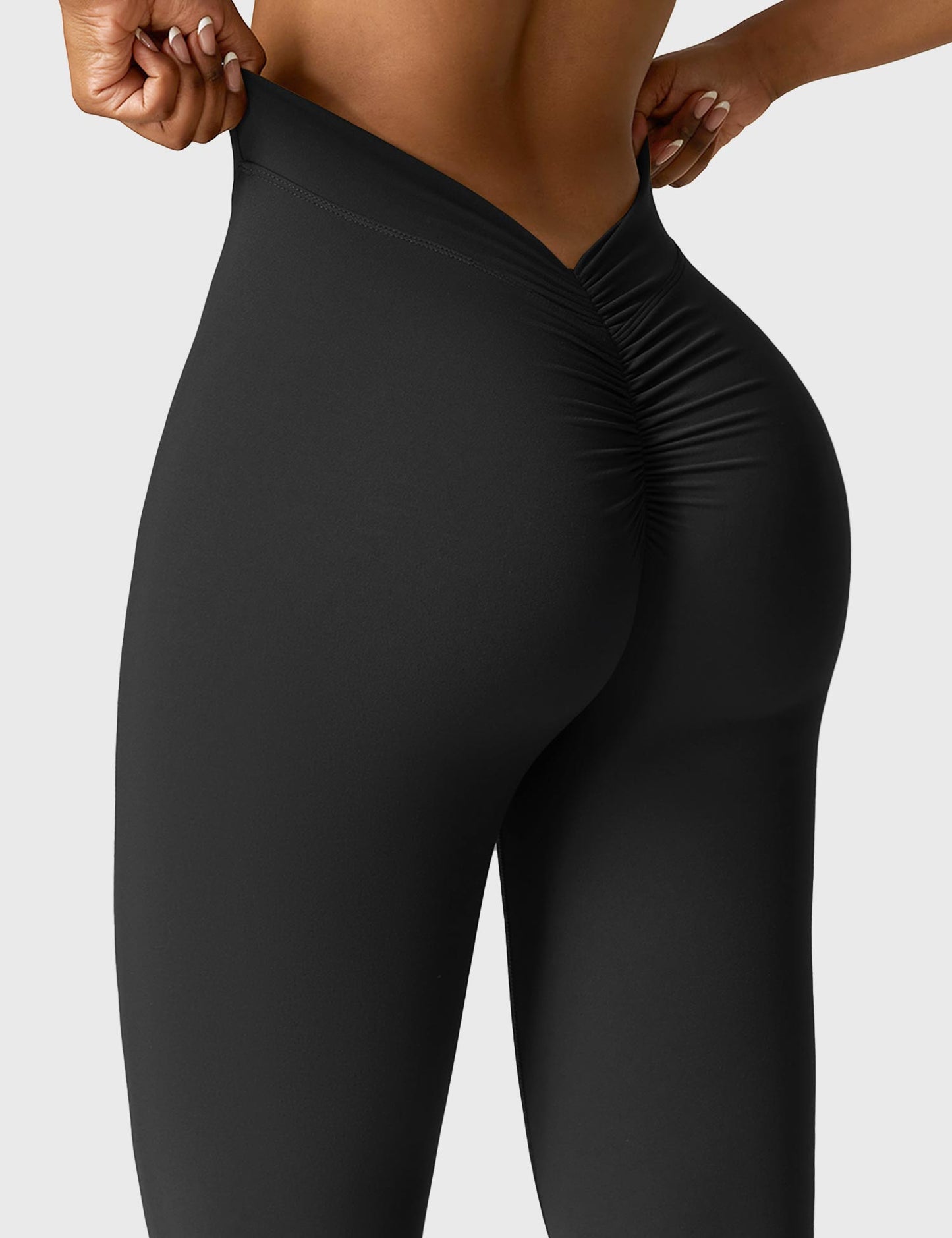 Sandra – Women's Flared Leggings with V-Back