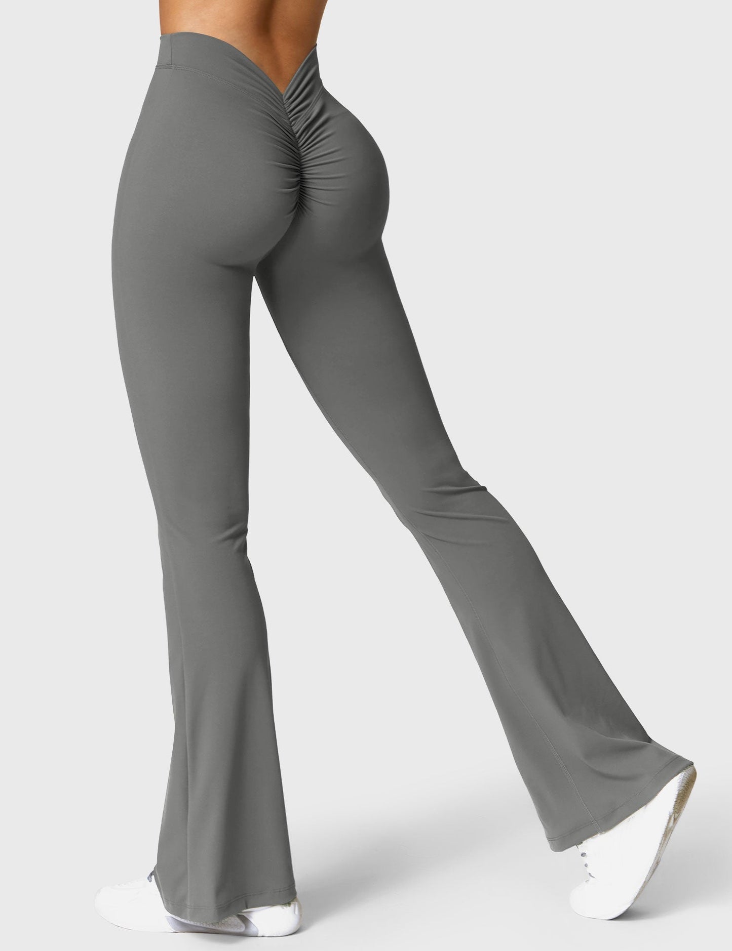 Sandra – Women's Flared Leggings with V-Back