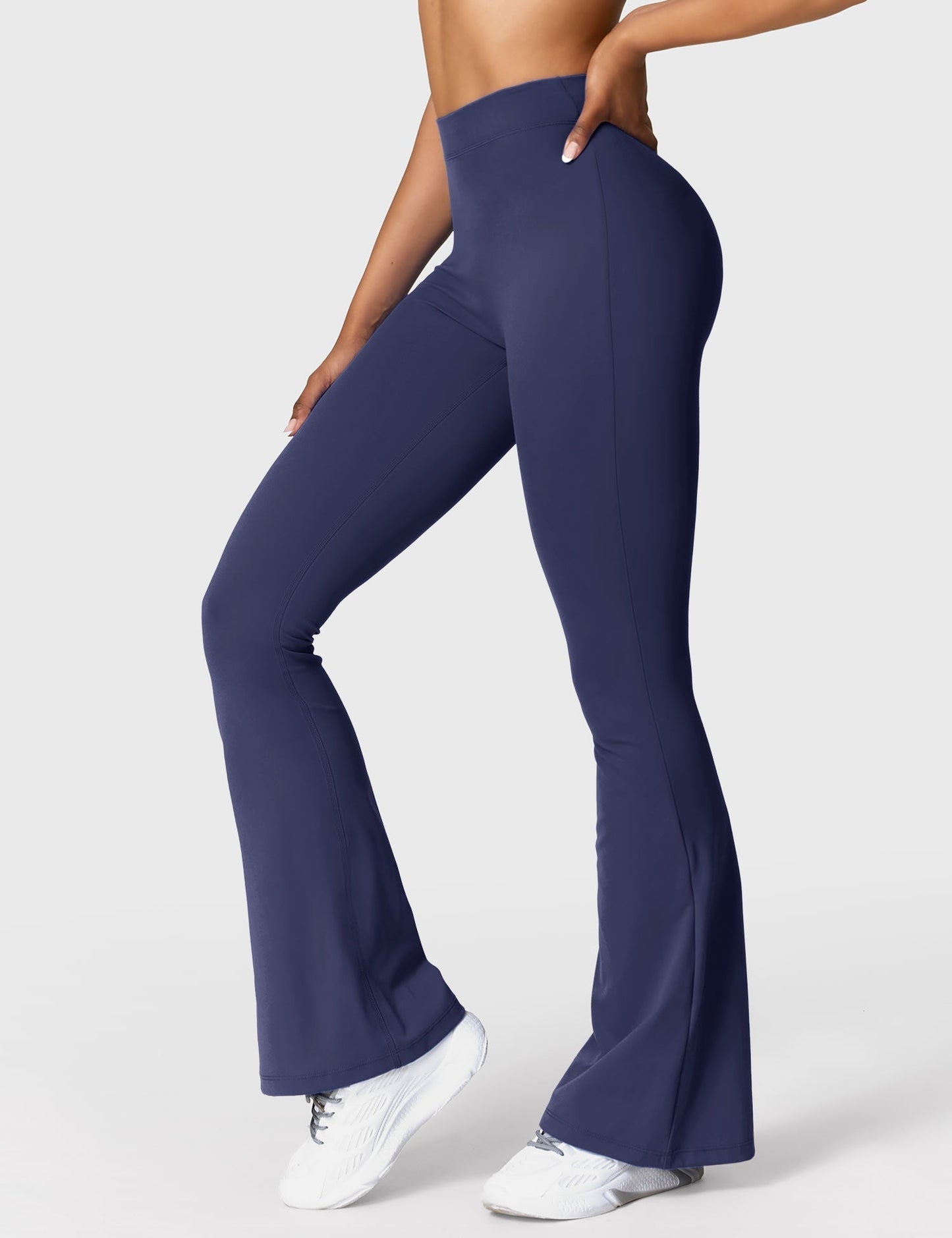 Sandra – Women's Flared Leggings with V-Back