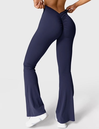 Sandra – Women's Flared Leggings with V-Back