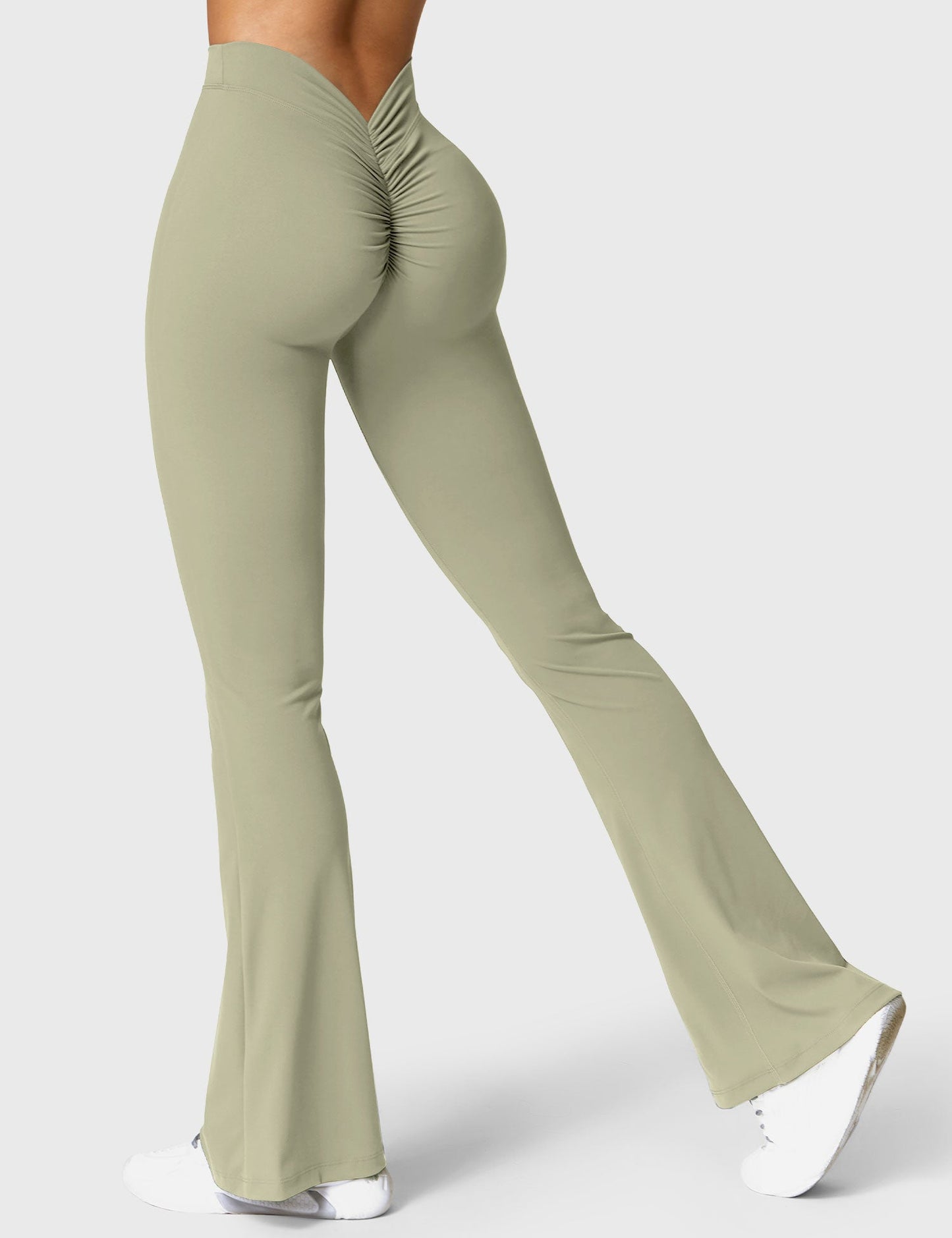 Sandra – Women's Flared Leggings with V-Back