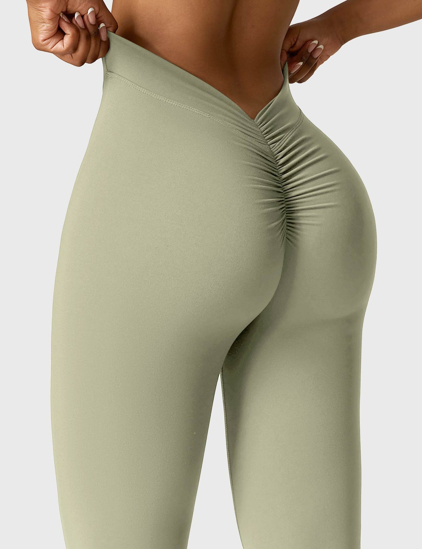 Sandra – Women's Flared Leggings with V-Back