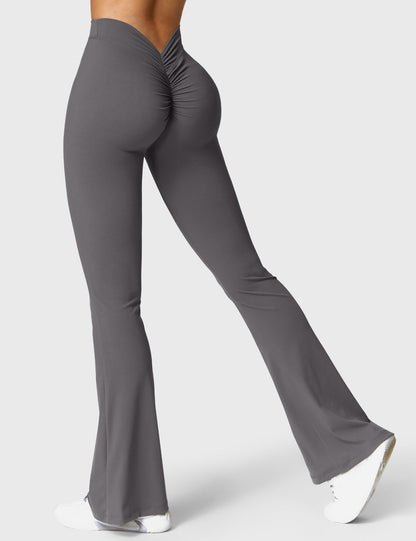 Sandra – Women's Flared Leggings with V-Back