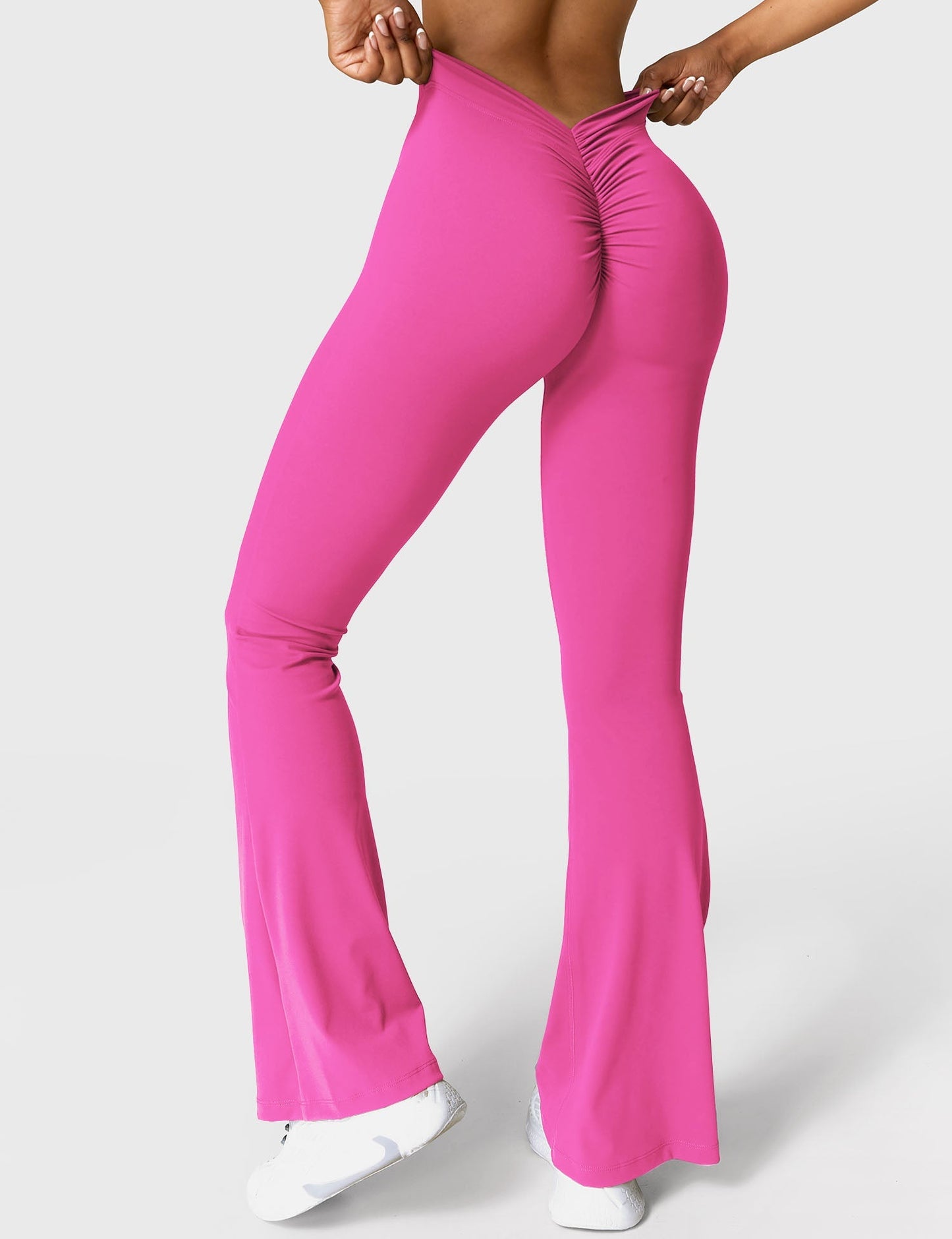 Sandra – Women's Flared Leggings with V-Back