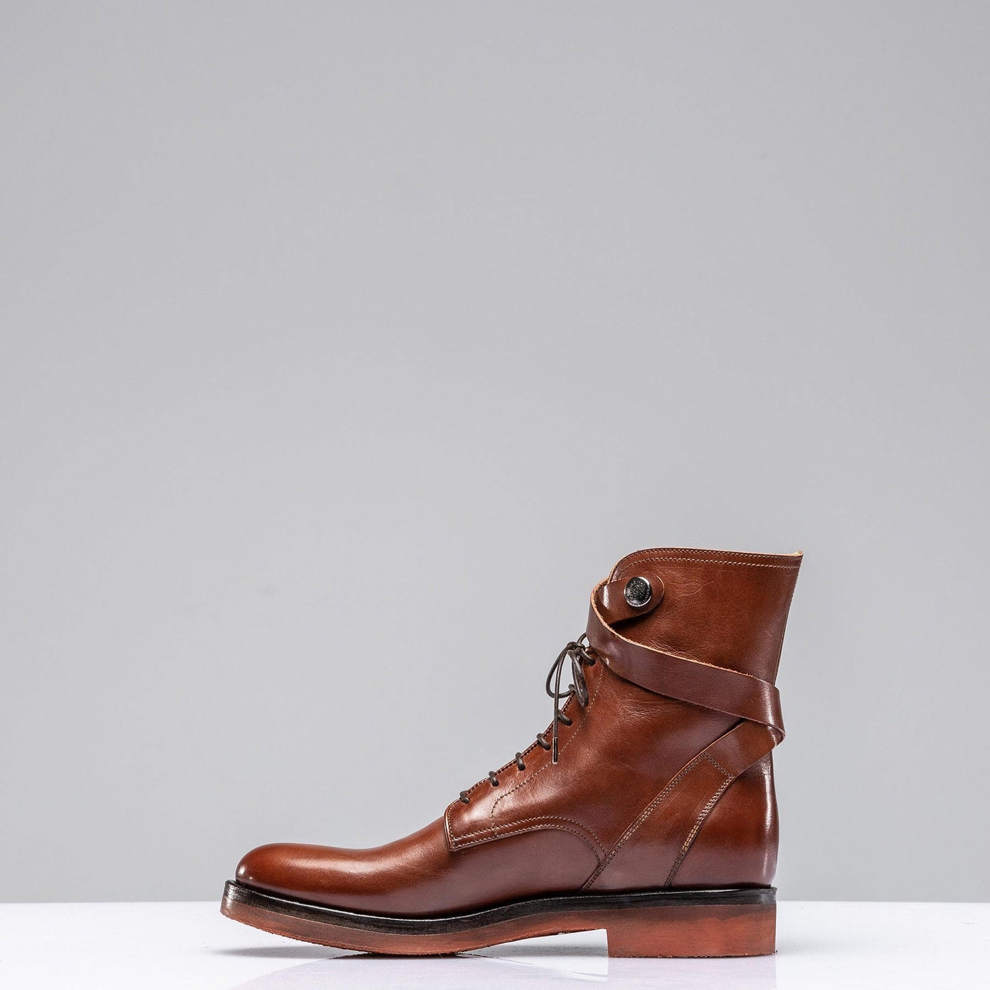 Anne – Women's Vegan Leather Boots in Cognac